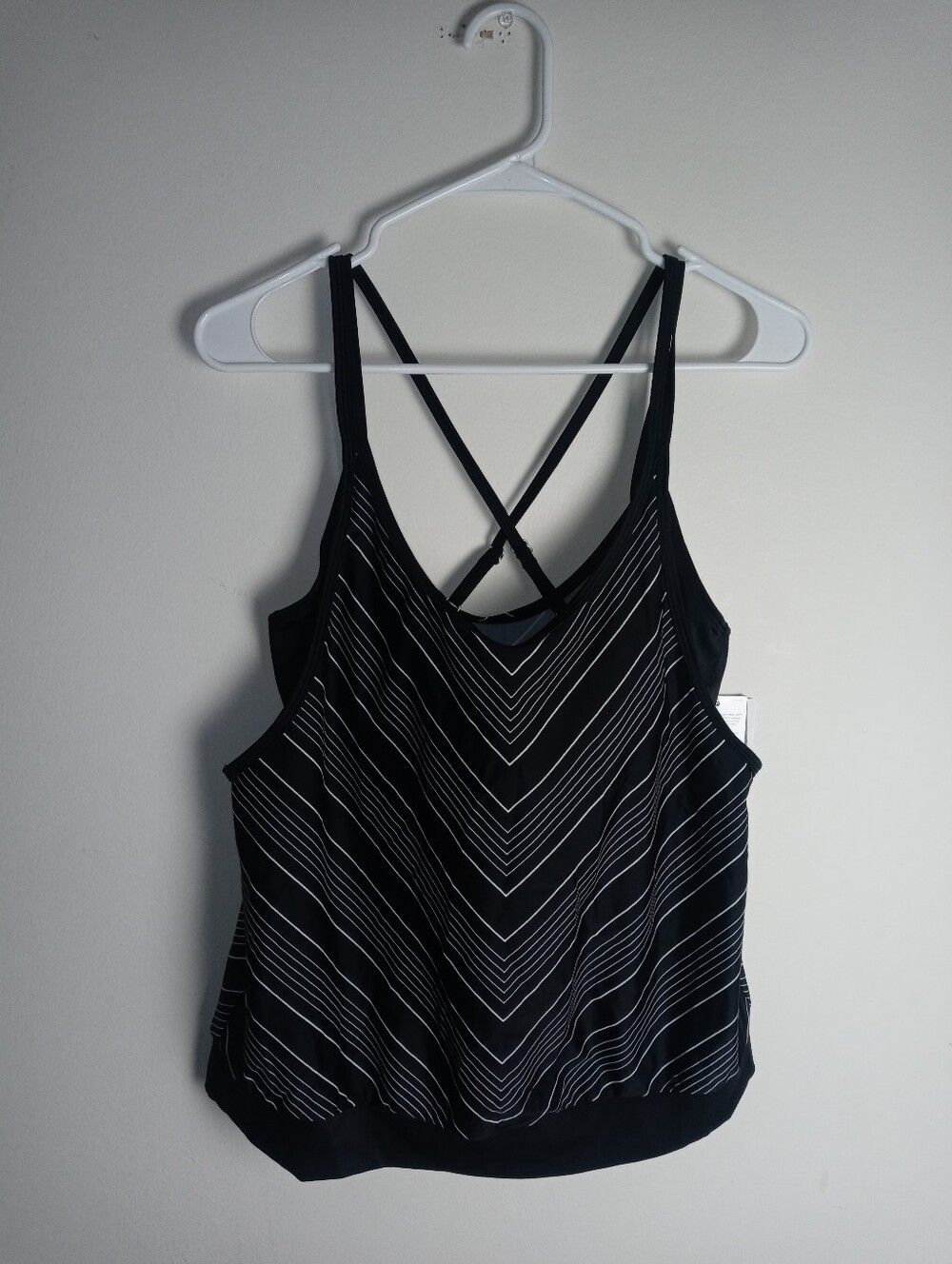 Athleta Chevron Tankini Size 36D/DD